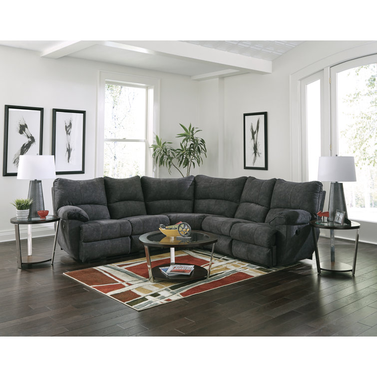 Reclining 2024 gray sectional